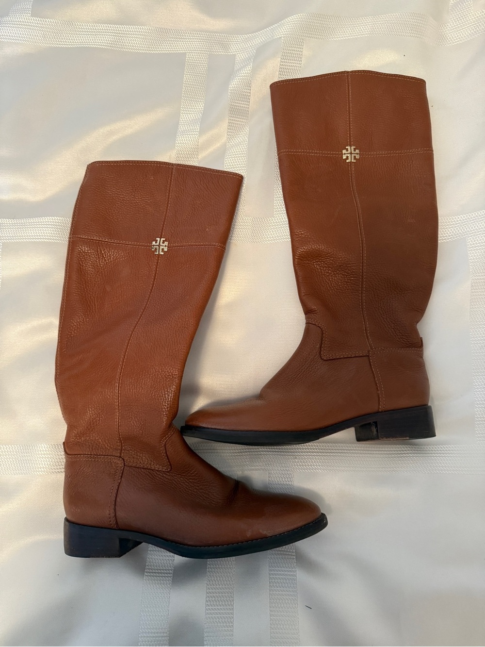 EUC, Tory Burch Brown Leather Jolie Knee-High Riding Boots